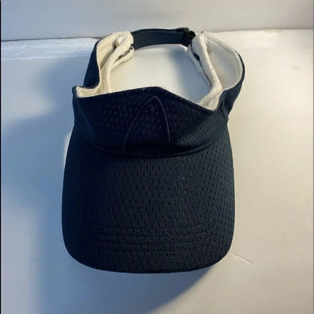 head navy blue adjustable visor